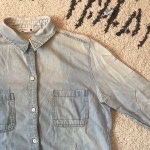 Denim button down shirt